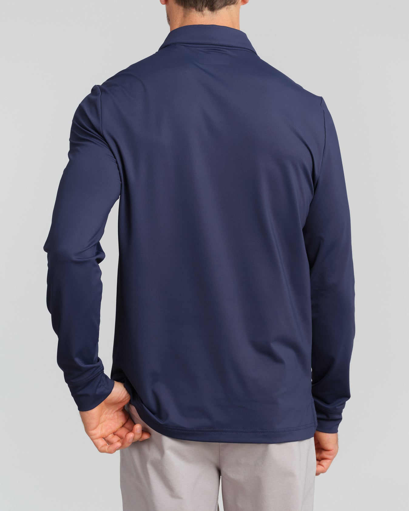 Murray Classic Men's Long Sleeve Polo | Navy | William Murray Golf