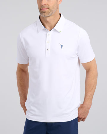 Murray Classic Men's Polo | White | William Murray Golf