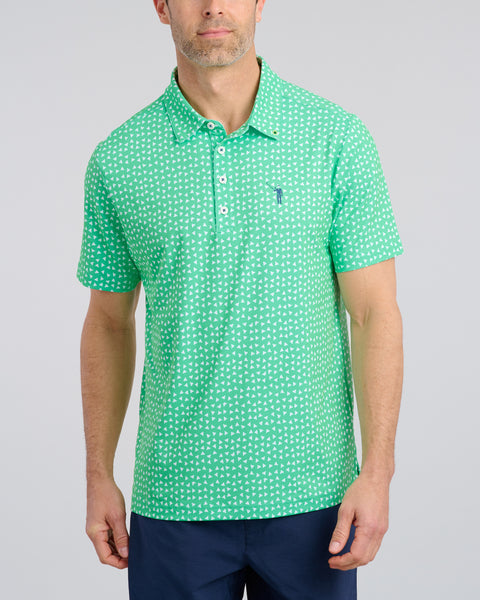 Pearly Whites Men's Polo | Kiwi | William Murray Golf