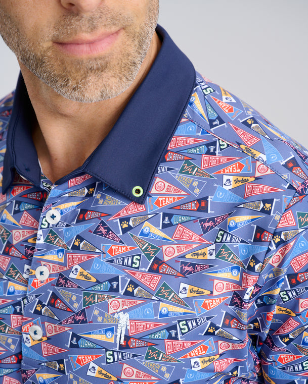 Pennant To Win It Men's Polo