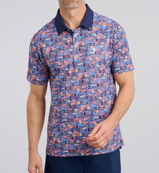Pennant To Win It Men's Polo