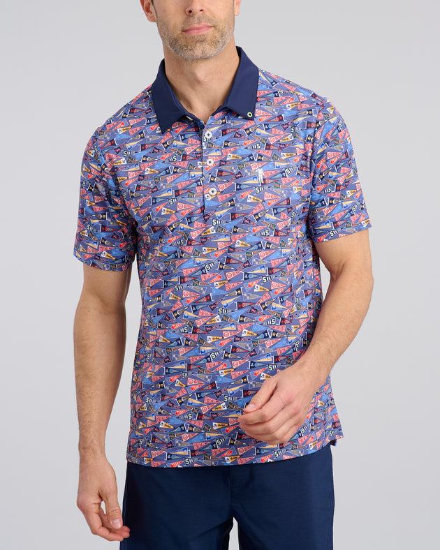 Pennant To Win It Men's Polo