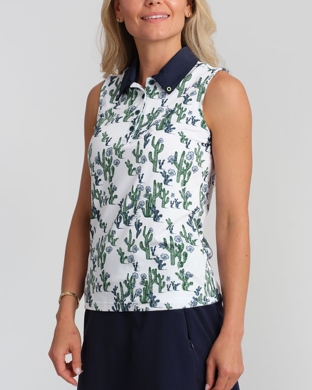 Saguaro Soiree Sleeveless Polo