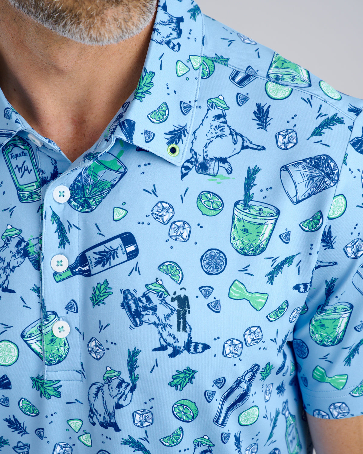Salty Raccoon Men's Polo