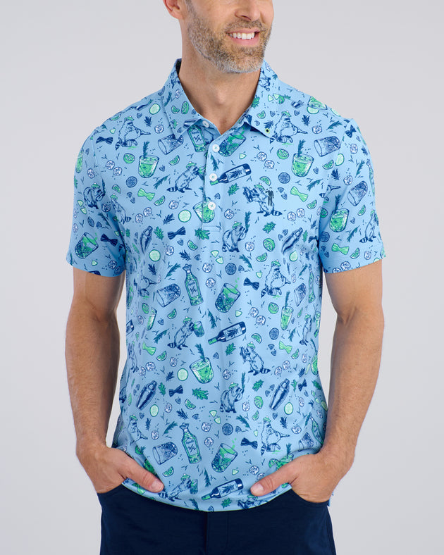 Salty Raccoon Men's Polo