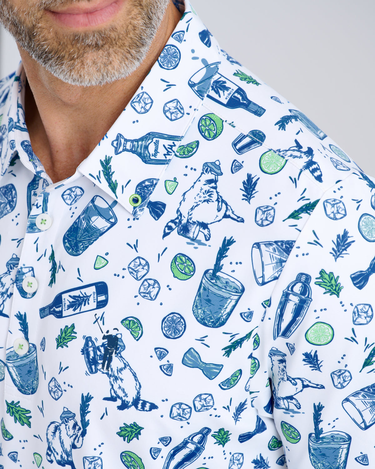 Salty Raccoon Men's Polo