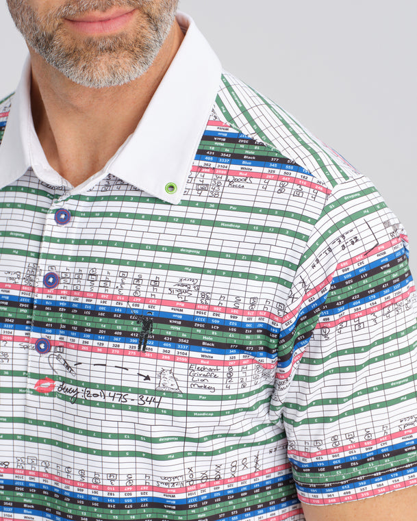 Sketchy Scorecards Men's Polo