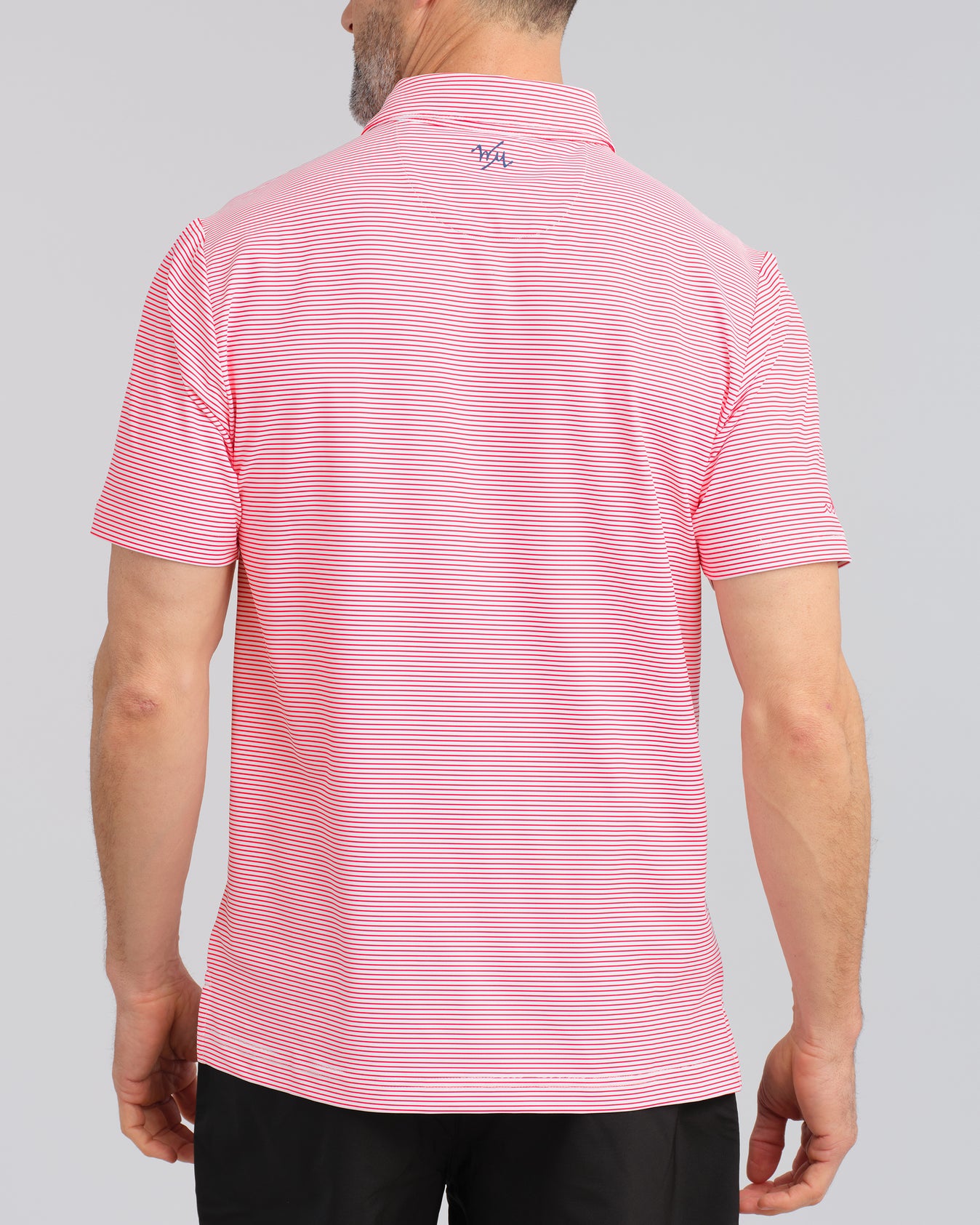 Stripe Show Men's Polo | Red | William Murray Golf