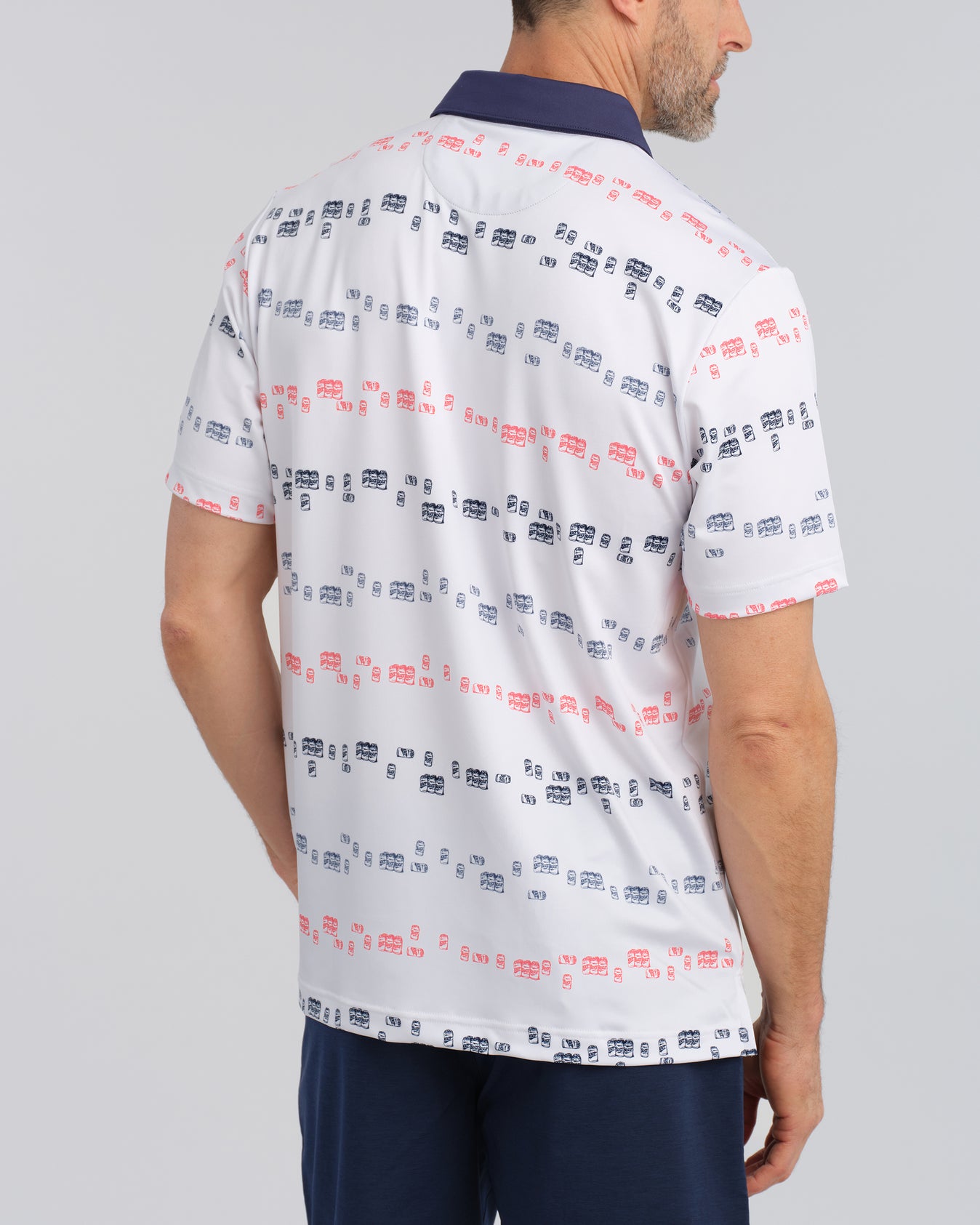 Suds & Stripes Men's Polo | White | William Murray Golf