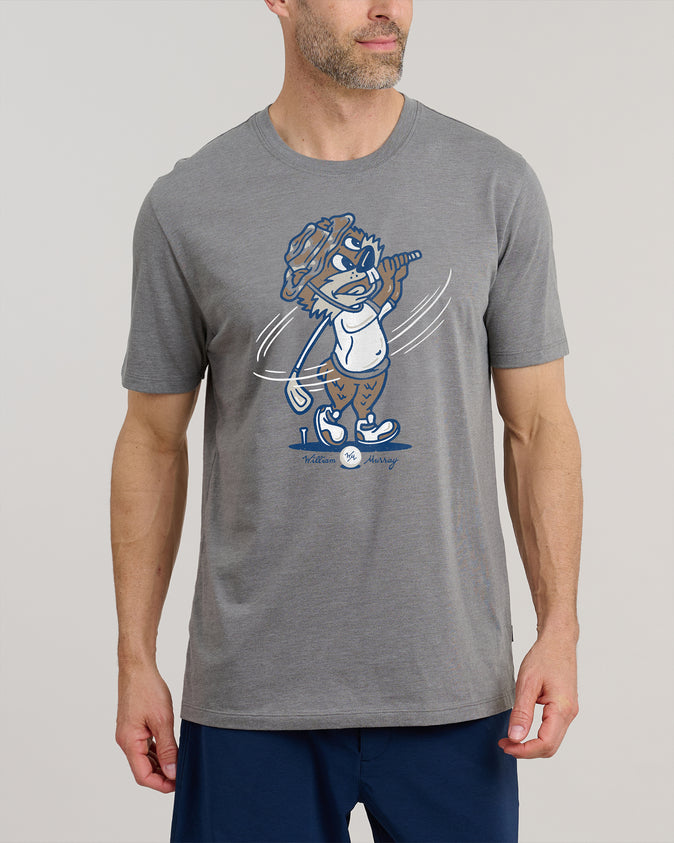 Swinging Gopher T-Shirt | Heathered Grey | William Murray Golf