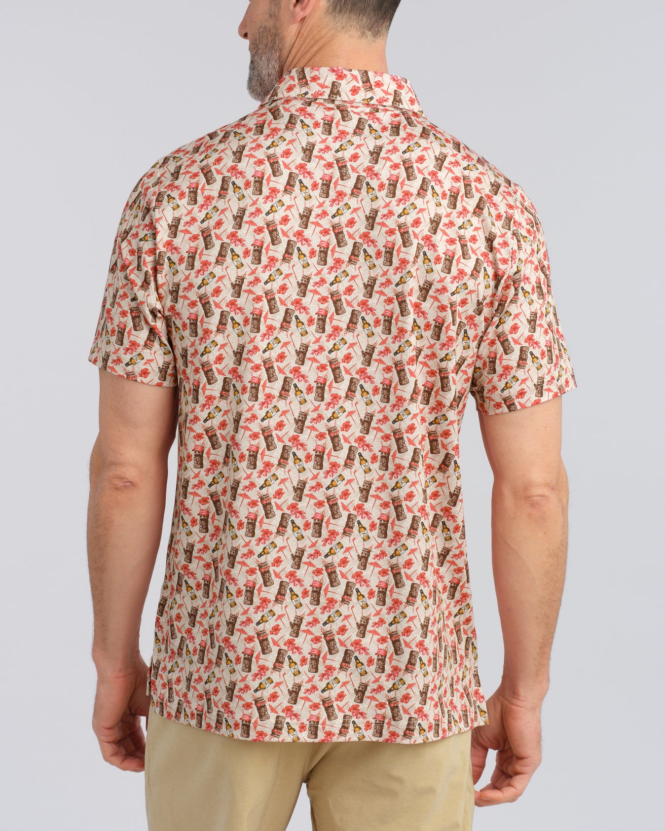 Tiny Tiki Men's Polo | Natural | William Murray Golf