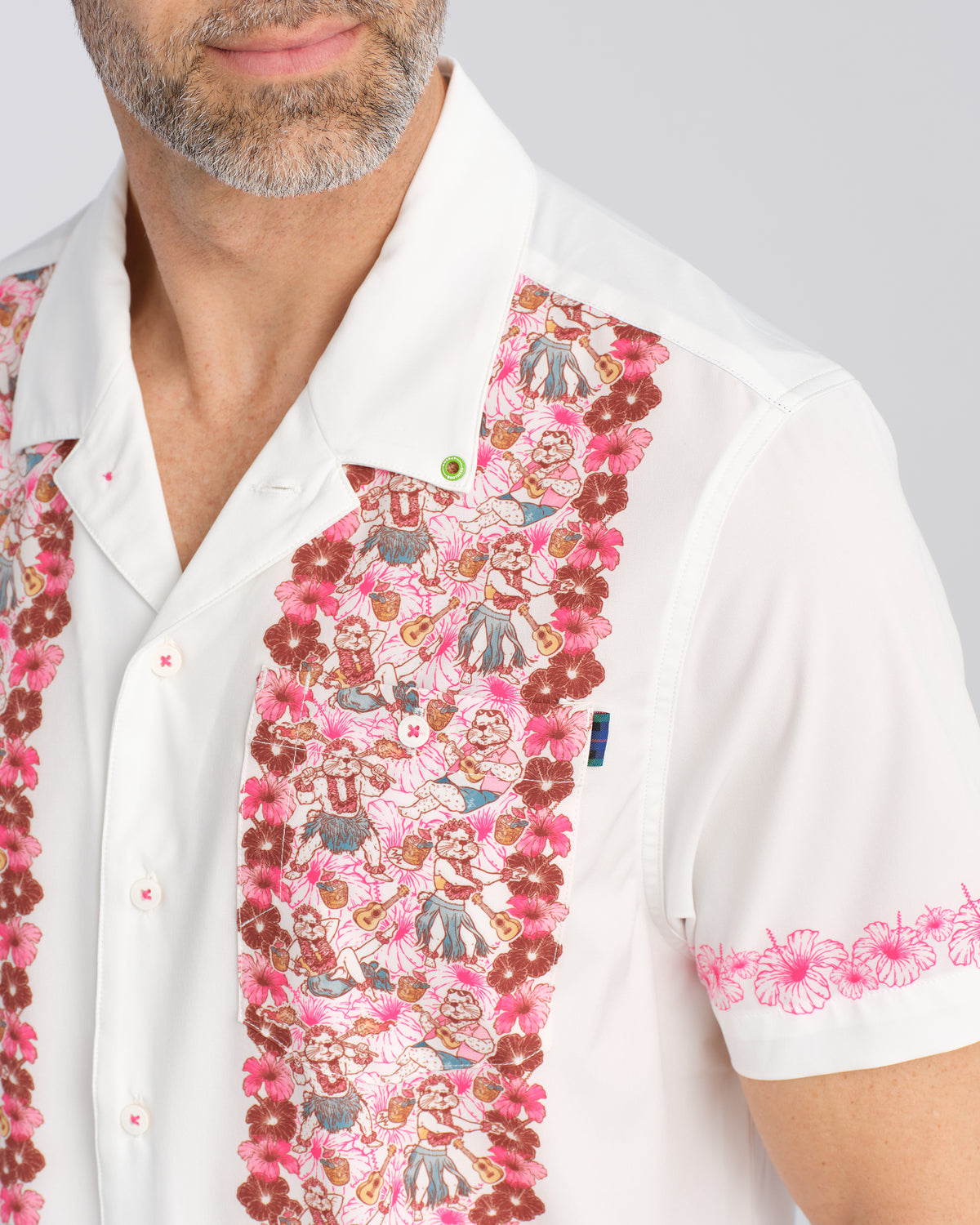Tropic Like It's Hot Vacation Button Down