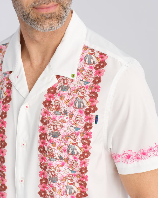 Tropic Like It's Hot Vacation Button Down