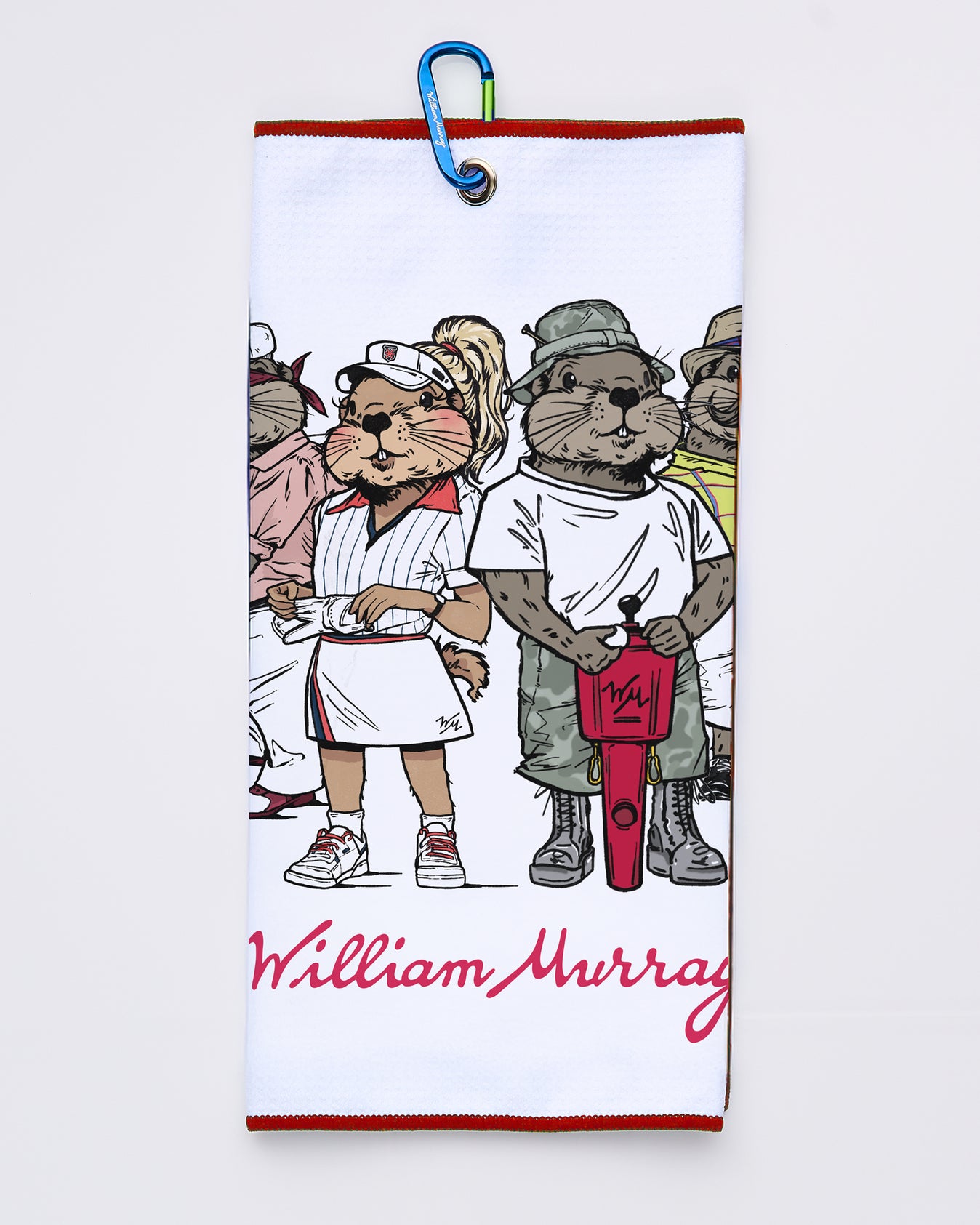 Varmint Vacay Cart Towel | White | William Murray Golf