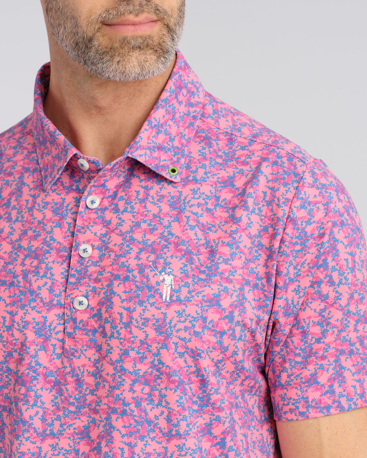 WM Floral Men's Polo