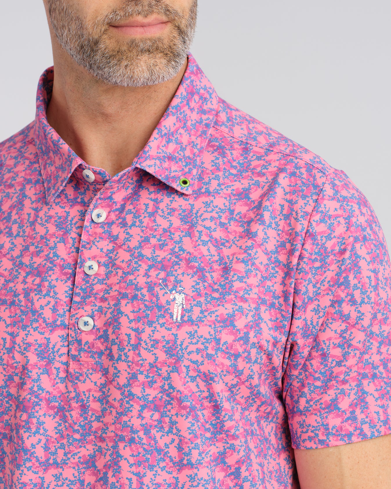 pink floral mens dress shirt floral dress shirt mens Palma  Mens Slim-Fit Pink & Blue Medium Floral  Cotton Shirt