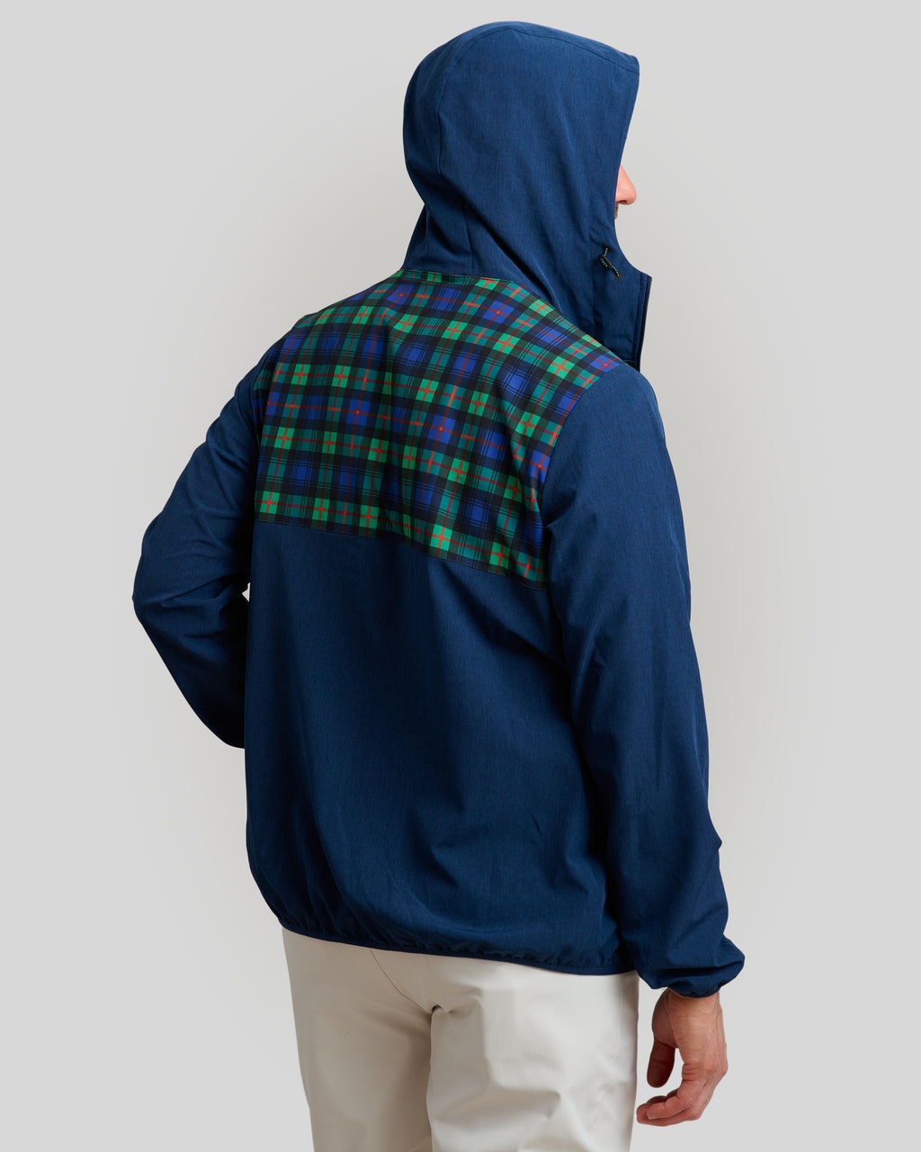 Stow Away Men's Jacket | Tartan | Back | William Murray Golf
