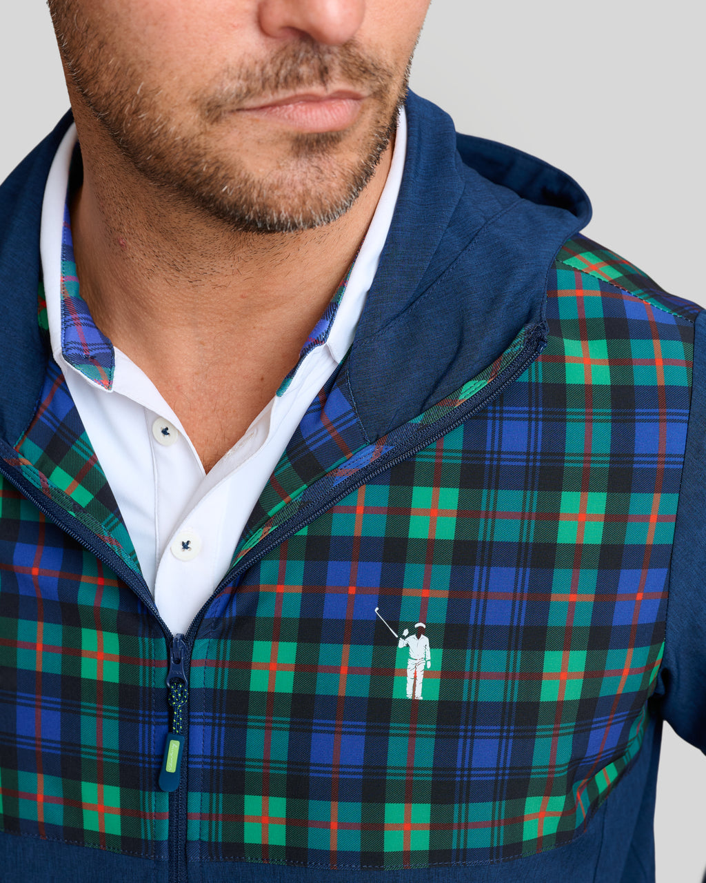 Stow Away Men's Jacket | Tartan | Logo | William Murray Golf