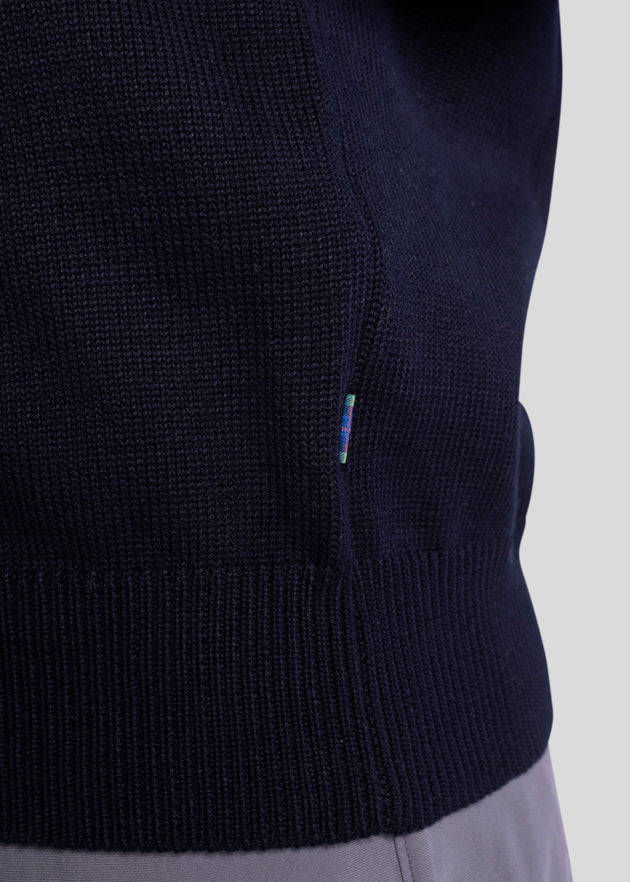 WM Logo Sweater | Navy | Tag | William Murray Golf