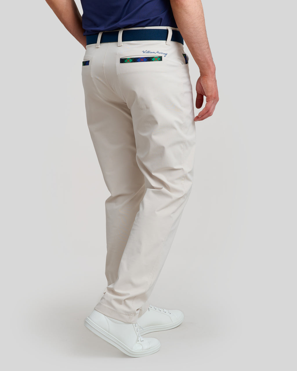 Murray Men's Performance Pants | Stone | Back | William Murray Golf