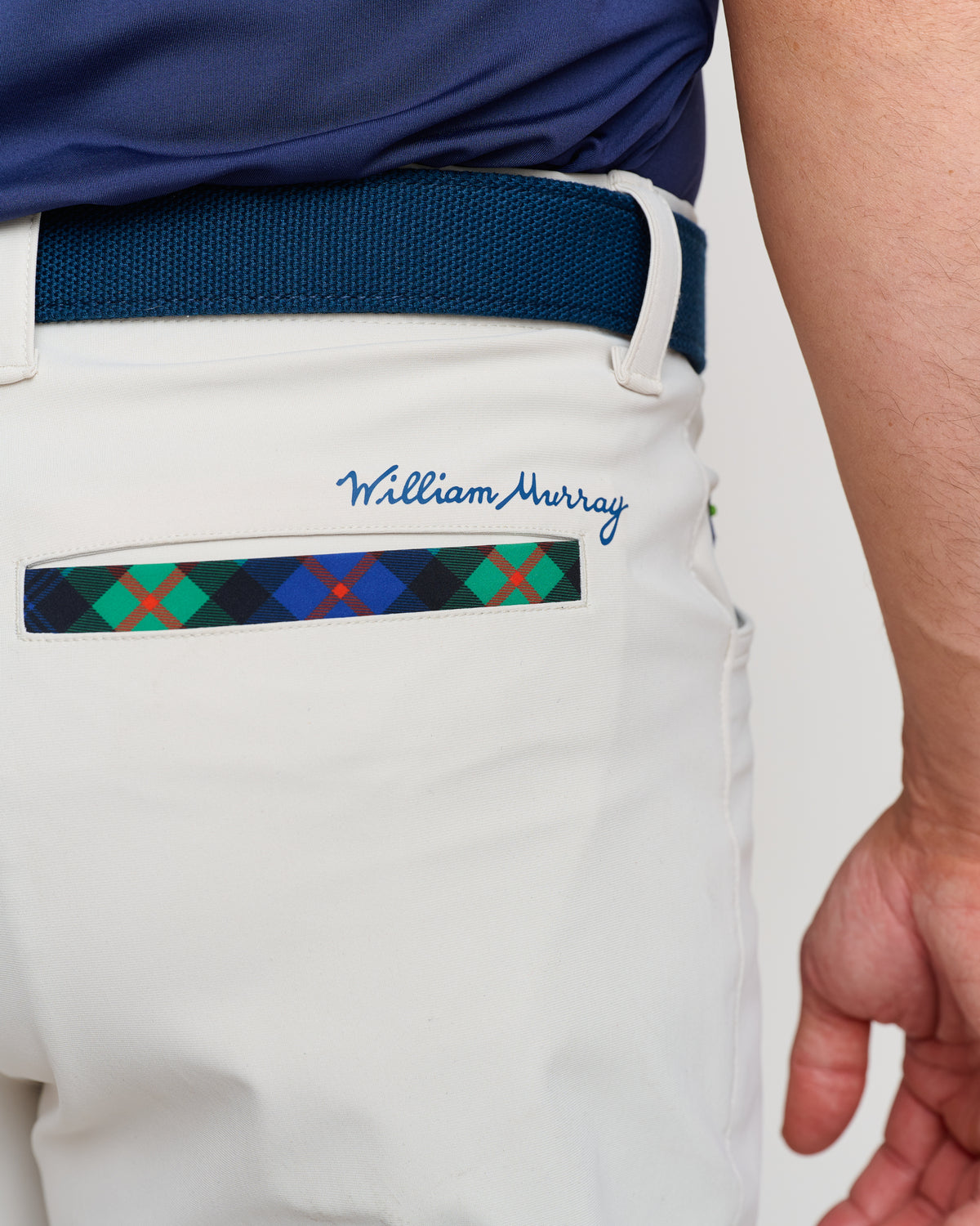 Murray Men's Performance Pants | Stone | Back Pocket | William Murray Golf