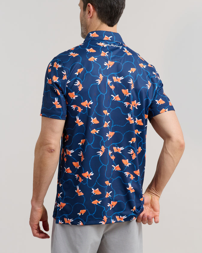 Fish Food Men's Polo | Navy | William Murray Golf