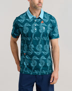 Horsin' Around Men's Polo | Dark Teal | Front | Studio | William Murray Golf