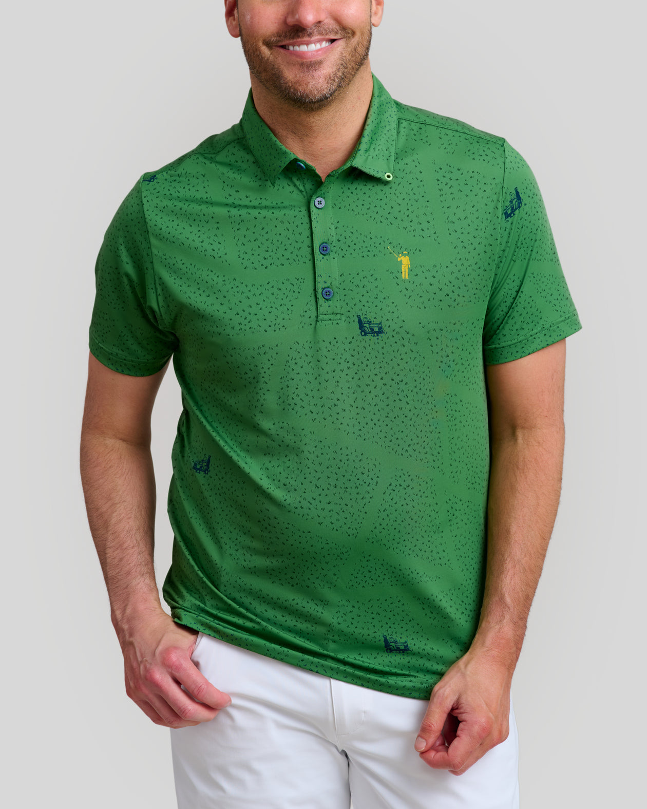 Short De Golf Homme William Murray Golf – Taille 32 – Orange – Plat Devant (neuf)