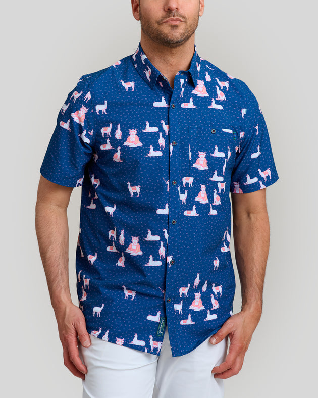 The Llama Men's Button Down