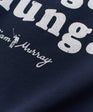 Gunga Galunga T-Shirt | Navy | Detail | William Murray Golf