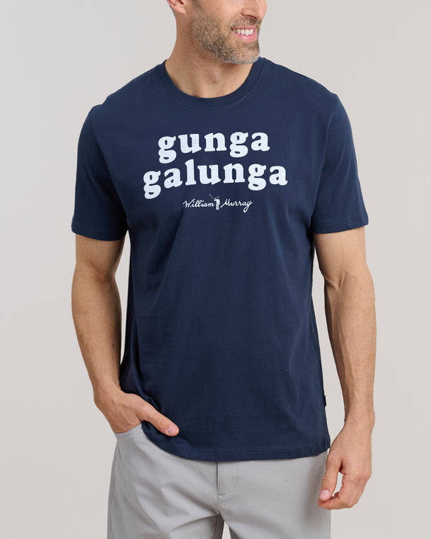 Gunga Galunga T-Shirt | Navy | Front | Studio | William Murray Golf