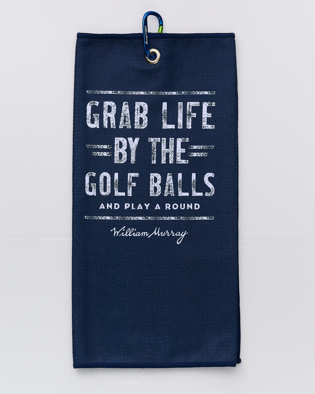 Grab Life Cart Towel | Navy | Front | William Murray Golf