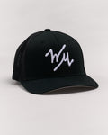 WM Flex Trucker Hat | Black | Front | William Murray Golf