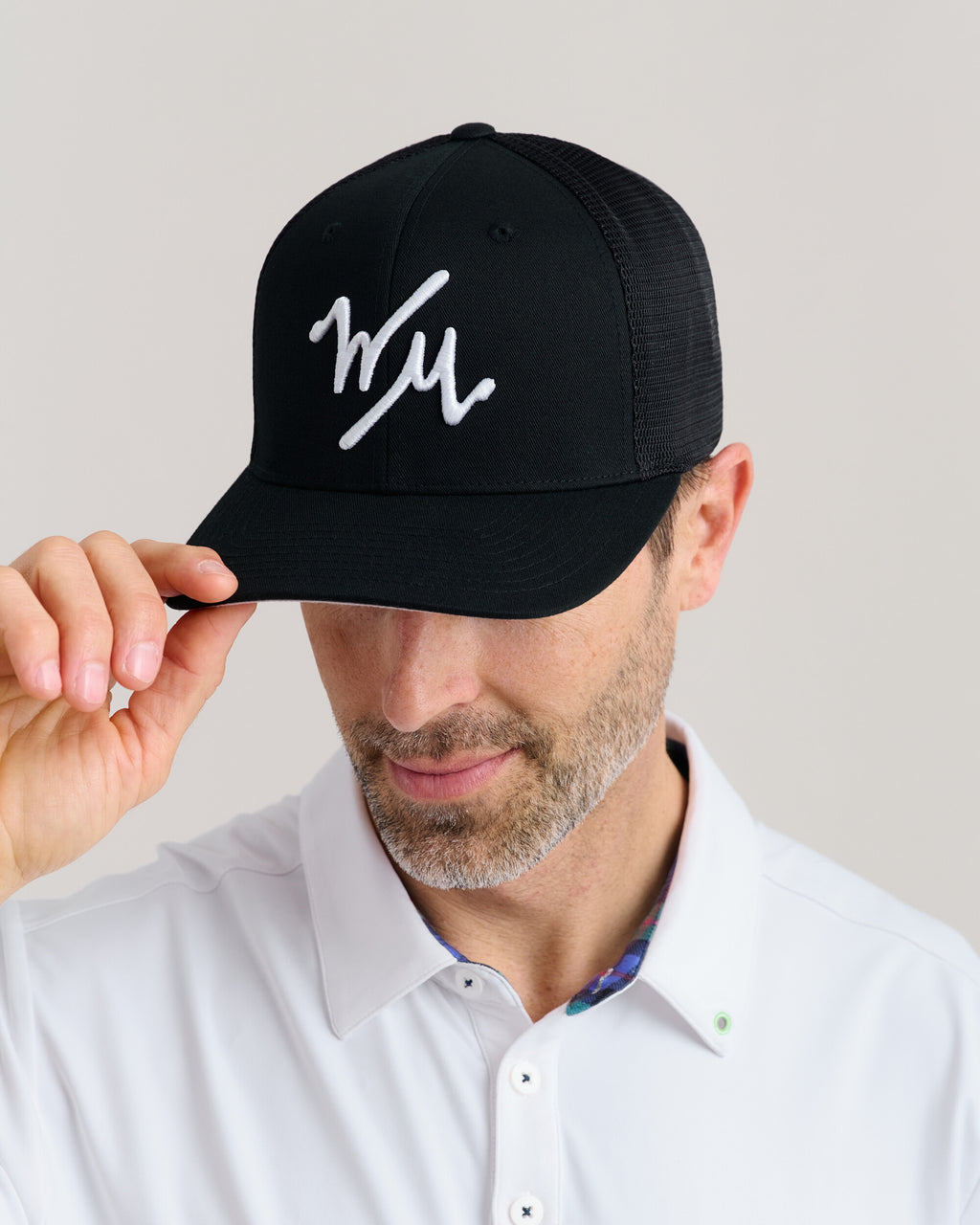 WM Flex Trucker Hat | Black | Lifestyle | William Murray Golf