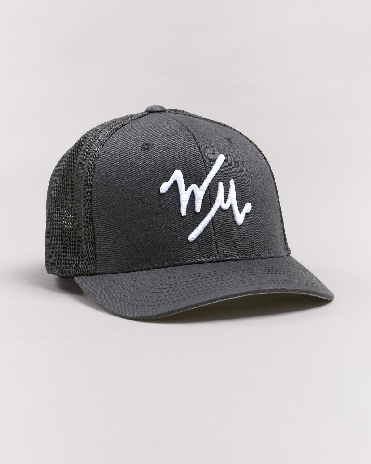 WM Flex Trucker Hat | Charcoal | Front | William Murray Golf