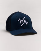 WM Logo Flex Trucker Hat | Navy | Front | William Murray Golf