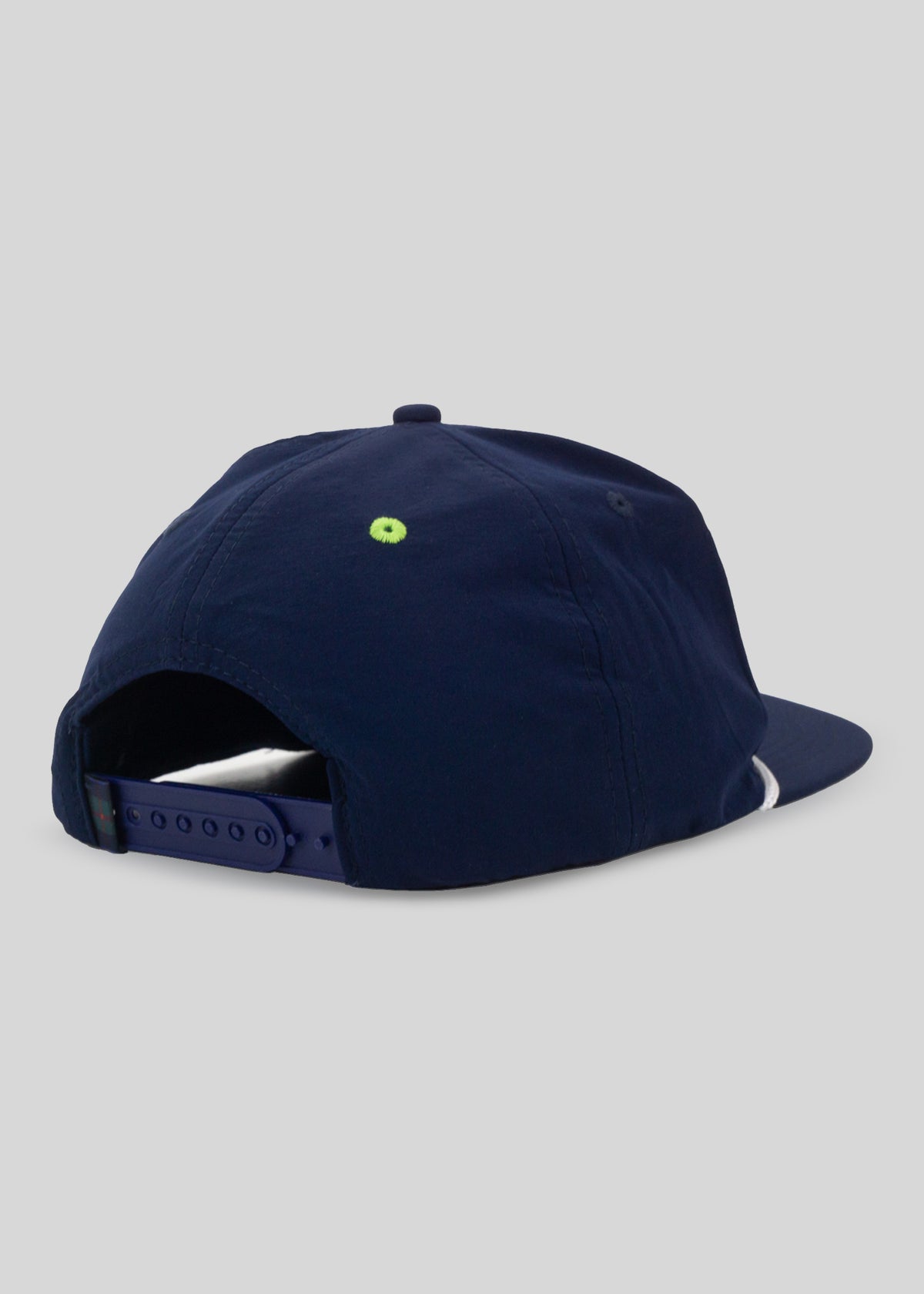 The Llama Noonan Rope Hat | Navy | Back Angle | William Murray Golf