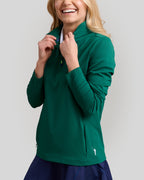 Murray Classic Women's Pocket Pullover | Green | Collar | William Murray Golf