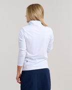 Murray Classic Women's Pocket Pullover | White | Back | William Murray Golf