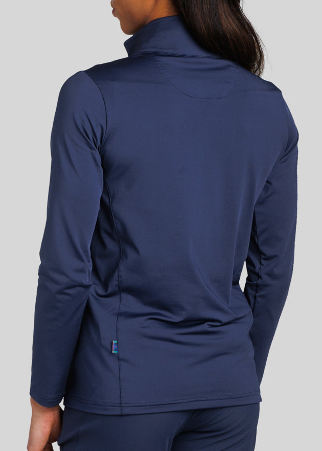 Murray Classic Women's Pocket Pullover | Navy | Back | William Murray Golf
