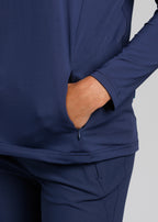 Murray Classic Women's Pocket Pullover | Navy | Pocket | William Murray Golf