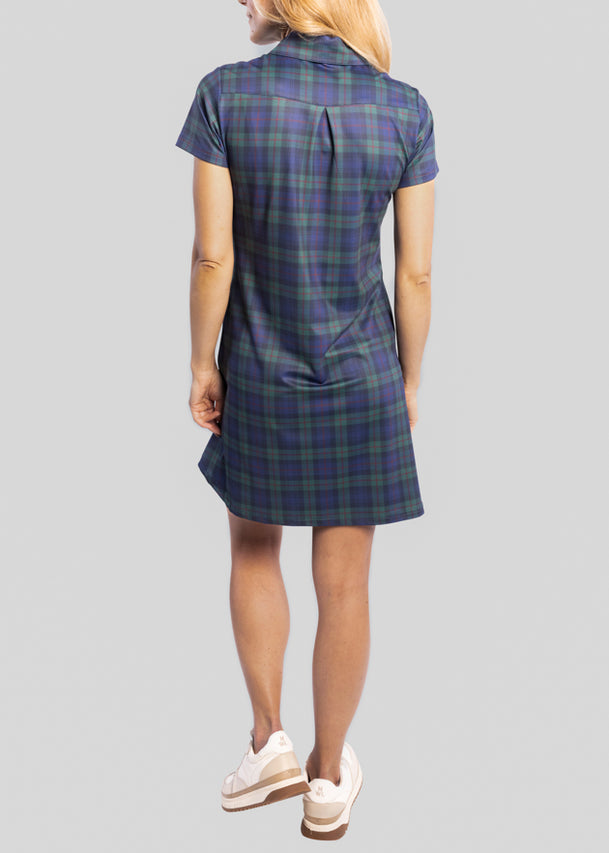 Dark Tartan Women's Polo Dress | William Murray Golf XXL / Dark Tartan by William Murray Golf Dark Tartan Women's Polo Dress | William Murray Golf XXL / Dark Tartan by William Murray Golf