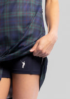 Dark Tartan Women's Polo Dress | Underall | William Murray Golf