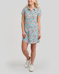 Little Shop of Florals Polo Dress | White | Front | William Murray Golf