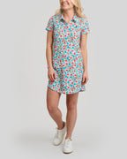 Little Shop of Florals Polo Dress | White | Front | William Murray Golf