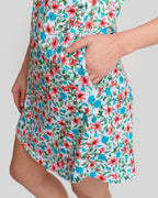 Little Shop of Florals Polo Dress | White | Pocket Detail | William Murray Golf