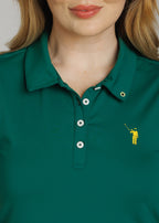 Murray Classic Women's Polo Dress | Green | Detail | William Murray Golf