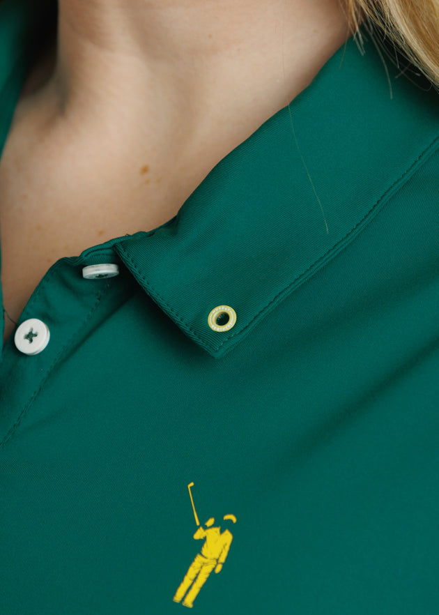 Murray Classic Women's Polo Dress | Green | Collar | William Murray Golf