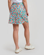 Little Shop of Florals Spinner Skirt | White | Back | William Murray Golf