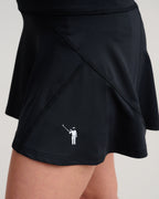Murray Classic Women's Kerry Skirt | Black | Detail | William Murray Golf